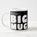 Search for big black coffee mugs Novelty