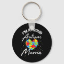 Search for autism heart key rings Mum