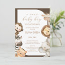 Search for african safari baby shower invitations Modern