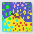 Search for blue and yellow clocks Red