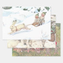 Search for woodland wrapping paper Vintage