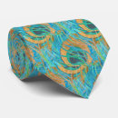 Search for gold peacock ties Aqua