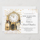 Search for clock new years eve party invitations Modern