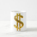 Search for dollar sign mugs Gold
