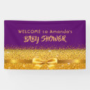 Search for purple baby shower banners Elegant