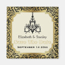 Search for black gold chandelier party invitations Vintage