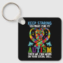 Search for autism cure key rings Awareness