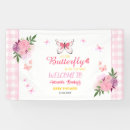 Search for girl baby shower banners Butterflies