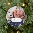 Search for infant christmas tree decorations Baby's first christmas