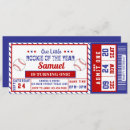 Search for baseball ticket birthday invitations Our little rookie