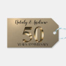 Search for metallic gold gift tags 50th