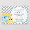 Search for owl baby boy shower invitations Blue