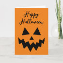Search for orange halloween cards Jack o lantern