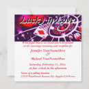Search for lucky in love wedding invitations Modern