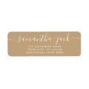 Search for beige return address labels Rsvp