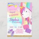 Search for unicorn sleepover invitations Magical