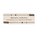 Search for tribal return address labels Arrows