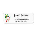 Search for tropical return address labels Santa