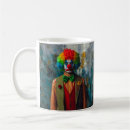 Search for scary face mugs Clown