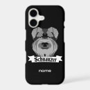 Search for cute schnauzer iphone cases Black and white