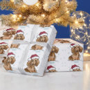 Search for wiener dog christmas wrapping paper Pets