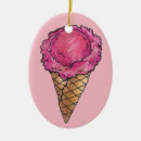 Search for ice cream cone christmas tree decorations Pink