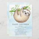Search for rainforest baby shower invitations Sloth