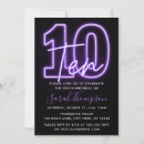 Search for neon purple postcards Neon birthday party