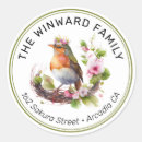 Search for bird address stickers Gold