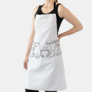 Search for cartoon art aprons Cat