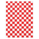 Search for red and white tablecloths Chequered