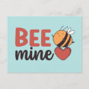 Search for bee mine postcards Happy valentine's day