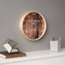 Search for dark wood clocks Rustic