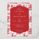Search for red and silver wedding invitations Classic
