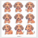 Search for brown dachshund stickers Cute