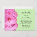 Search for green 21st birthday invitations Flowers