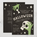 Search for family halloween invitations Skull