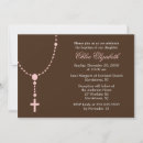 Search for pink rosary invitations Cross