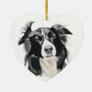 Search for brown dog christmas tree decorations Border collie