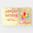 Search for 18th birthday banners Gold
