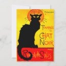 Search for vintage halloween invitations Black cat
