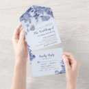 Search for blue willow wedding invitations Blue and white