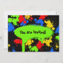 Search for paint ball invitations Splat