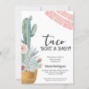 Search for pink cactus baby shower invitations Taco bout a baby