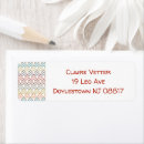 Search for black and teal return address labels Gold