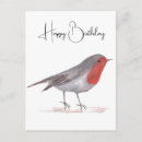 Search for robin bird birthday cards Winter