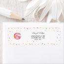 Search for donut return address labels Sprinkles