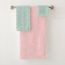 Search for mint and pink bath towels Pastel