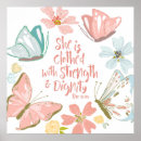 Search for she is clothed strength dignity posters Bible verse