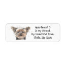 Search for terrier dog return address labels Illustration